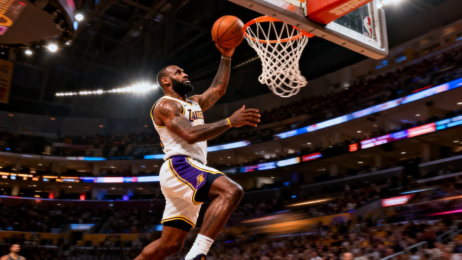 看球网NBA精彩回放：勒布朗·詹姆斯快攻暴扣，全场最佳镜头